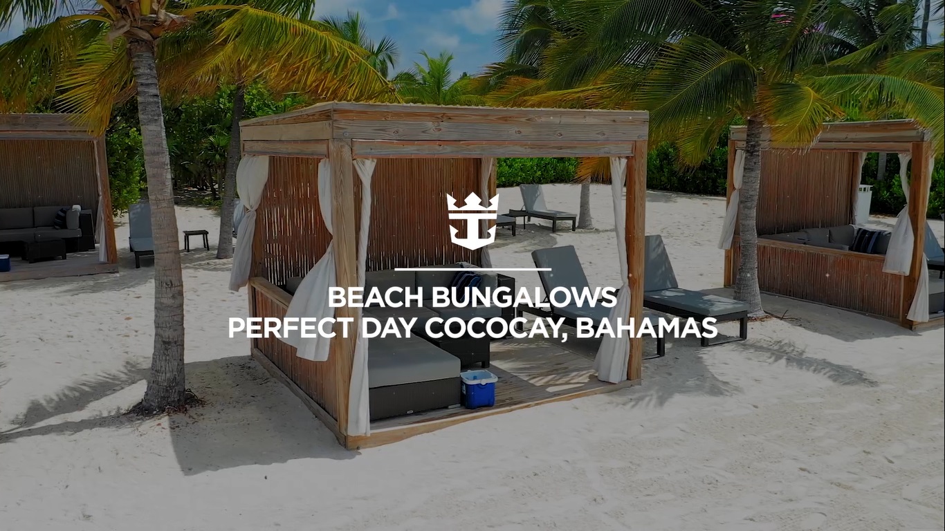 Cruise Destinations – Royal Caribbean’s Beach Bungalows at Perfect Day at Coco Cay Private Island